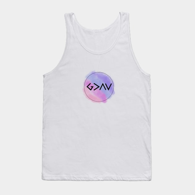 God is Greater Tank Top by maddie55meadows